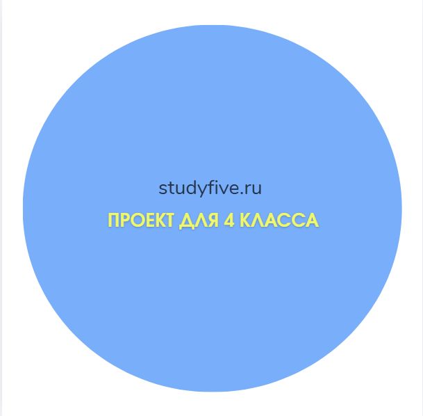 Индивидуальный проект для 4 класса