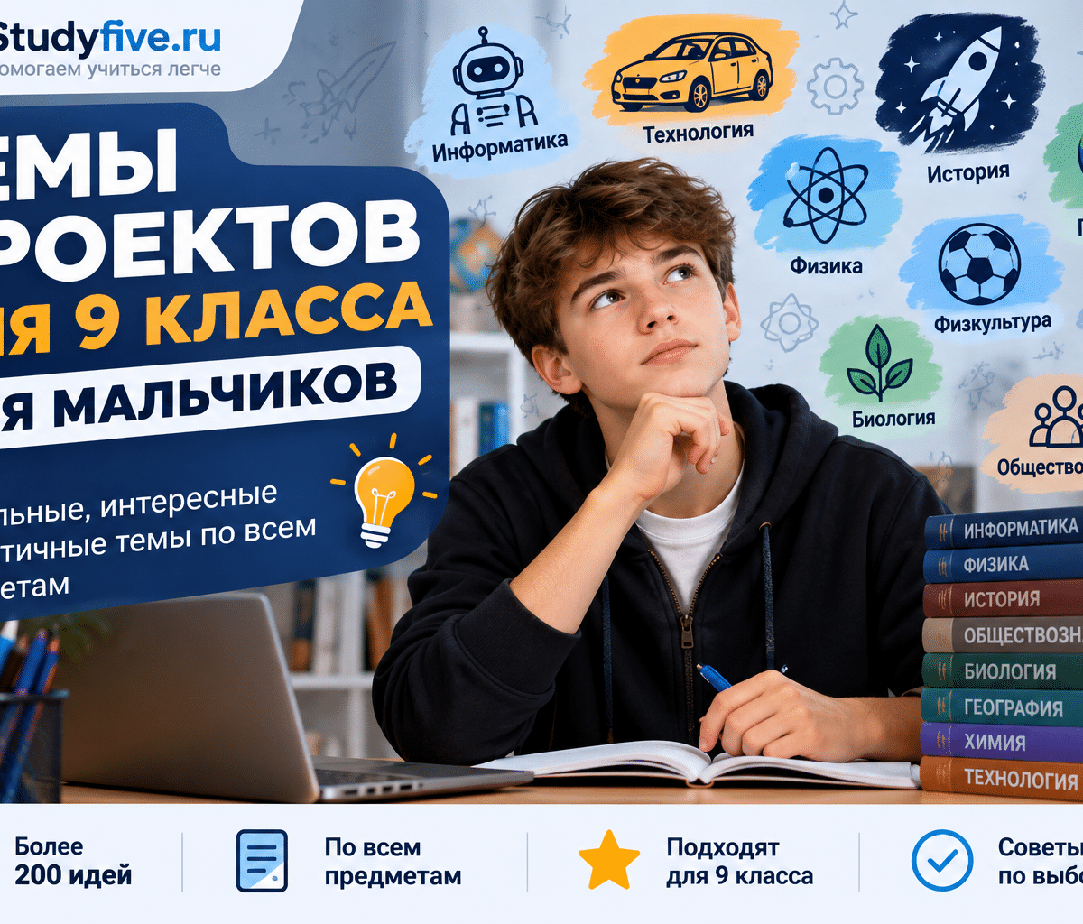 Темы проектов для 9 класса для мальчиков