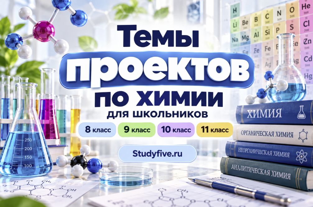 Темы проектов по химии для школьников 8, 9, 10 и 11 классов