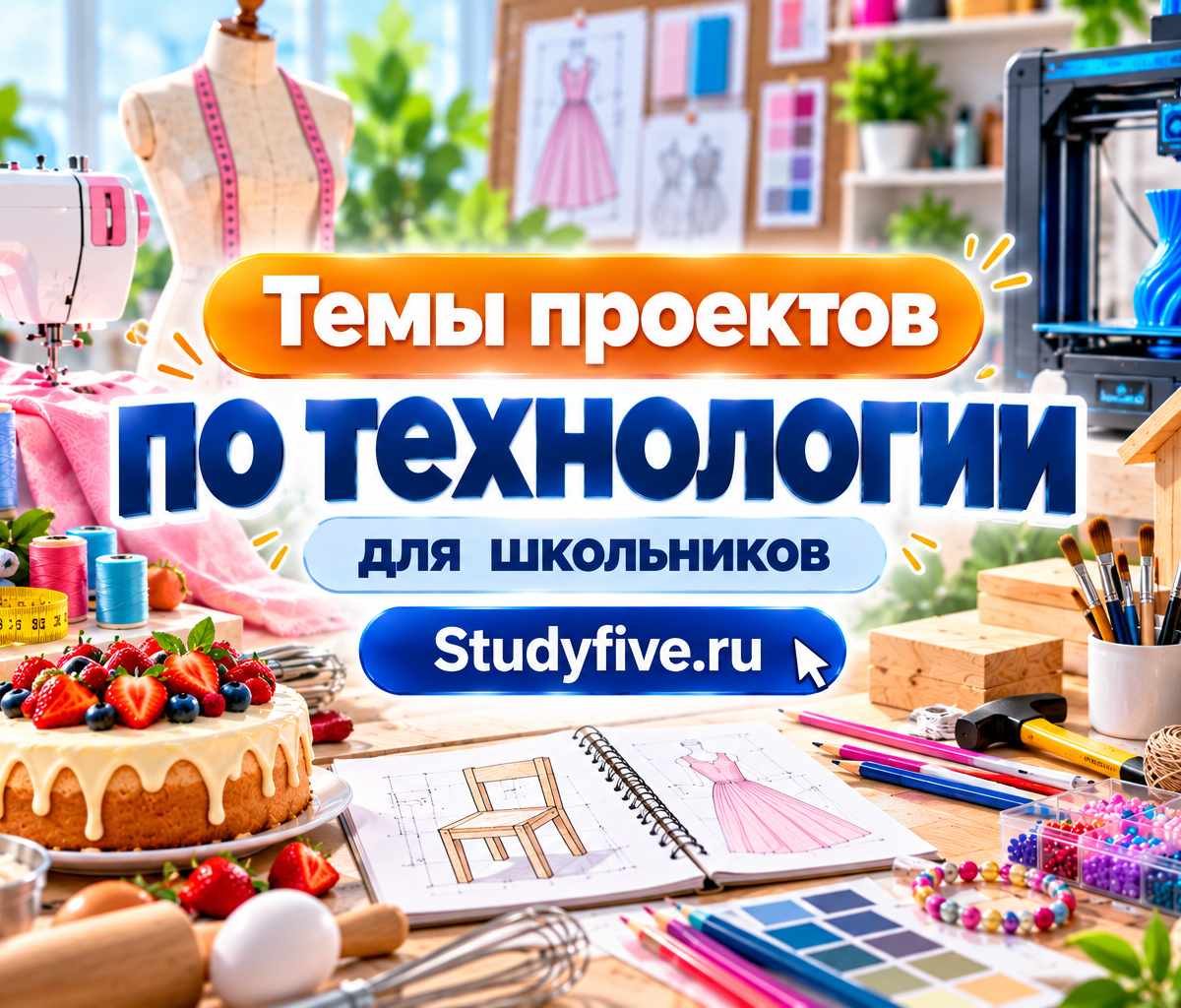 Темы проектов по технологии для 5–11 классов проекта.